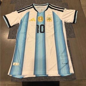 Argentina Home Jersey World Cup 26 #10 MESSI 
Player Version